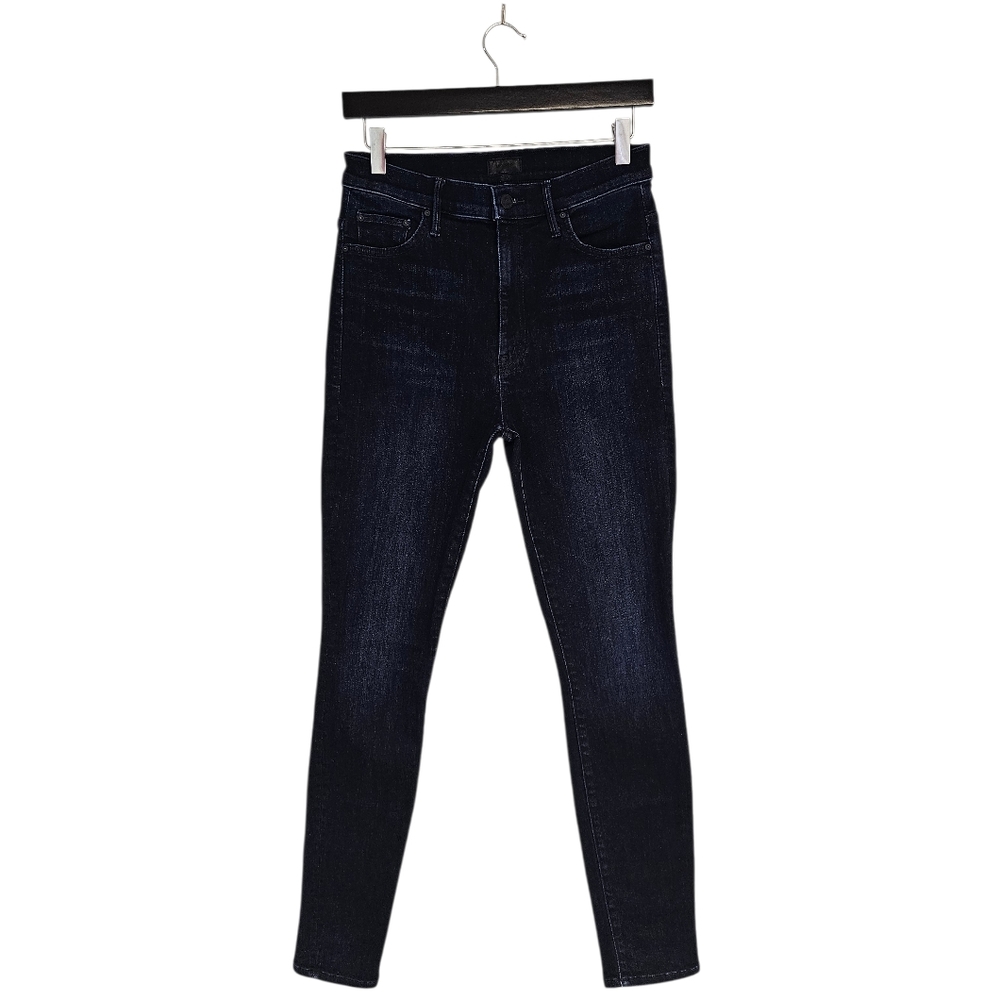 MOTHER The Super Swooner High Rise‎ Skinny Dark Blue Jeans 28 Preowned